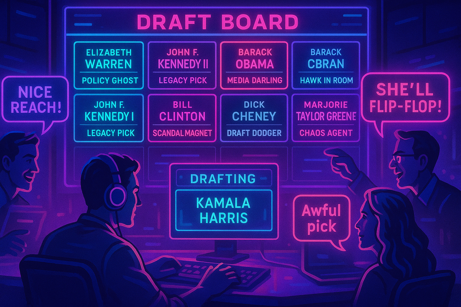 Fantasy Politics Draft Board